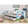 Dětská postel LUKI 160x80 cm (Barevná varianta rámu Borovice, Barevná varianta čela Cars)