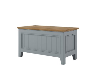 Truhla PROVENCE KUF1P sivomodrá z masívu