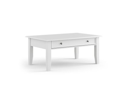 Konferenčný stolík BELLUNO Elegante z masívu biely