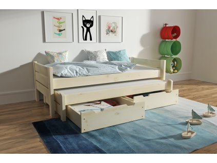 Posteľ s prístelkou ADRIAN so šuplíkmi