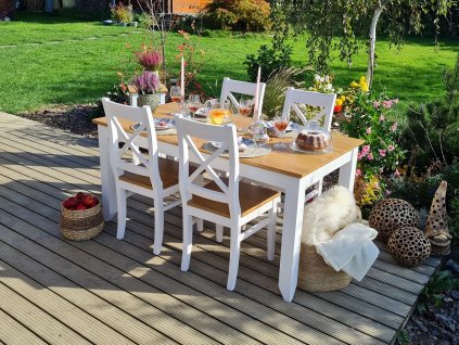 Jedálenský set PROVENCE 1 z masivného dreva