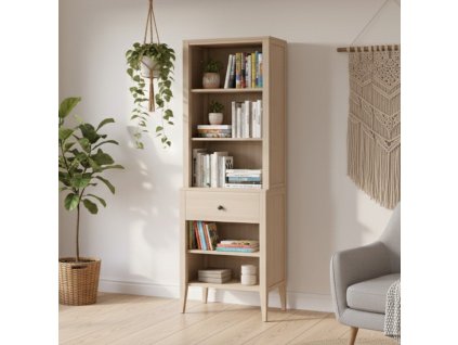 regal na knihy bukovy nabytek lak masiv buk masiv