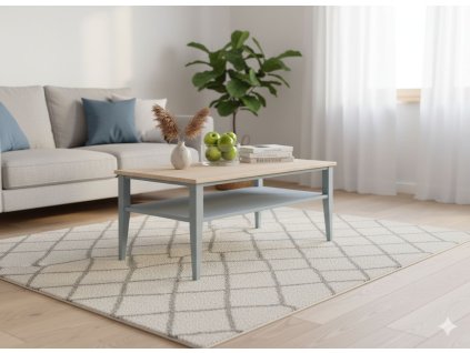 Konferencni stolek Roma STL1 sedomodra skandinavsky styl