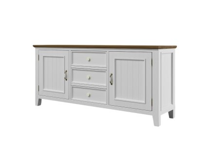 Komoda PROVENCE K10P z masívu biela Na SKLADE