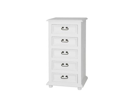 Rustikálna komoda WHITE HOME Slim COM109