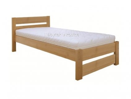 Posteľ z bukového dreva Lhotse LK 180 (Barevné provedení Buk - prírodný, Rozměry postele 100 x 200 cm)