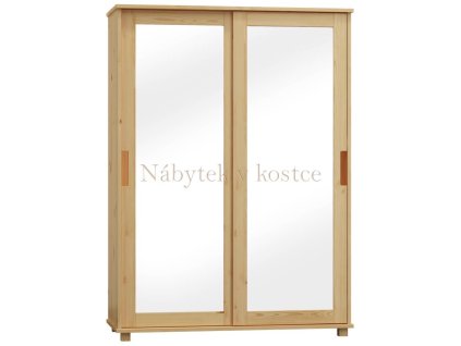 53268 skrin z masivu felix s 120 cm kombinovana se zrcadlem