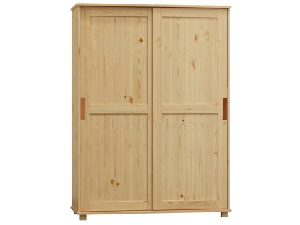 Skriňa z masívu FELIX š. 90 cm so šatníkovou tyčou