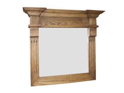 Rustikálne zrkadlo MEXICANA SLU2 80x80 cm NA SKLADE vosk - med (Farebný dizajn Lak - svetlohnedý - medový)