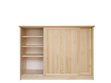 Botník z masívu s posuvnými dverami DEJ68