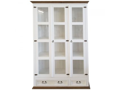 dřevěná vitrína z masivního dřeva