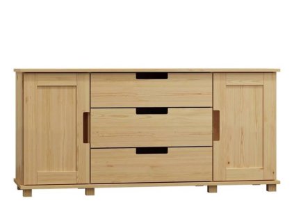 Kombinovaná komoda z masívu FELIX 120x80 cm