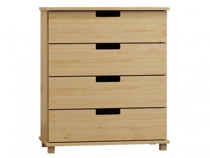 Komoda z masívu FELIX Z3 šírka 80 cm (Barevné provedení Tmavý dub - hĺbka 42 cm)
