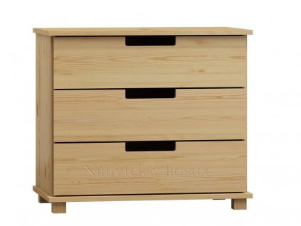 Komoda z masívu FELIX Z2 šírka 100 cm (Barevné provedení Tmavý dub - hĺbka 42 cm)