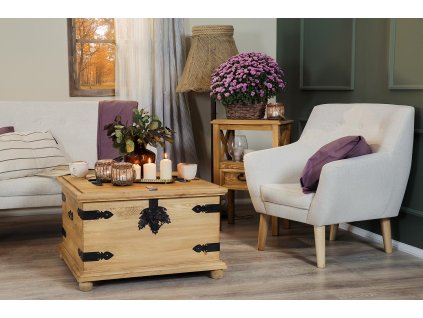 Rustikálna truhla CORDOBA COS06 z masívnej borovice