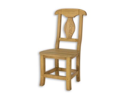 Rustikální jídelní židle CORDOBA SIL03 (Barevné provedení Tmavý vosk K02)