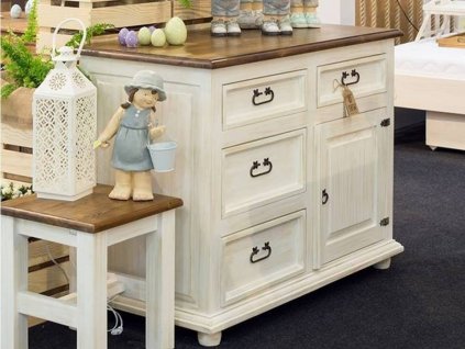 Rustikálna komoda WHITE HOME COM03