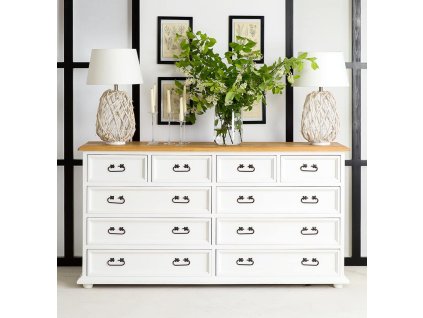 Rustikálna komoda WHITE HOME COM 04