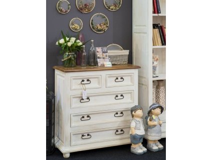 Rustikálna komoda WHITE HOME COM05