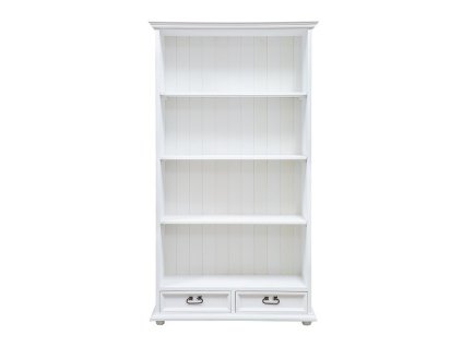 Rustikálna knižnica WHITE HOME REG01