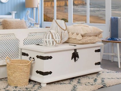 Rustikálna úložná truhla WHITE HOME COS05