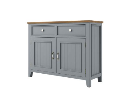 Komoda PROVENCE K4P z masívu sivomodrá