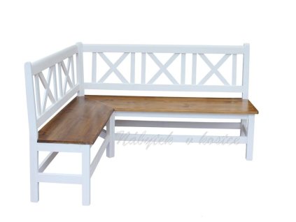 rohová lavice z masivu