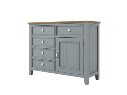 Komoda PROVENCE K7P z masivu sivomodrá