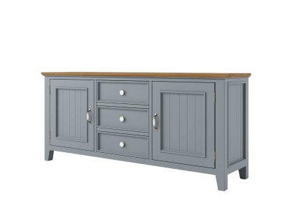 Komoda PROVENCE K10P z masívu sivomodrá