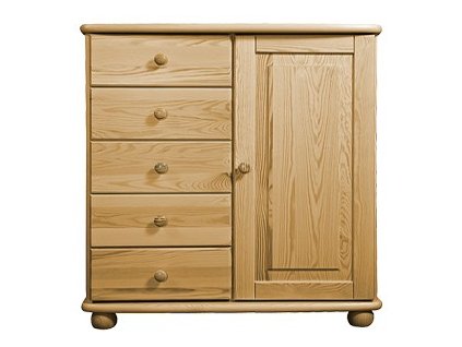 Komoda z masívu Klasik Eliška 07P hl. 46 cm