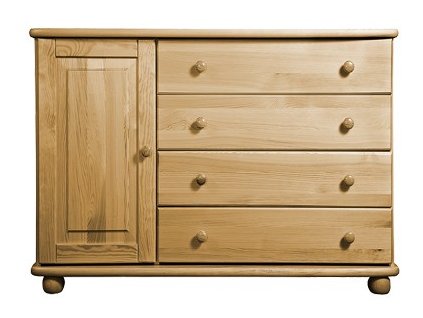 Komoda z masívu 12 P Jarmila hl. 46 cm