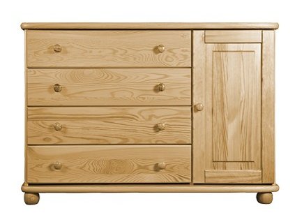 Komoda z masívu Klasik 13P Jitka hl. 46 cm