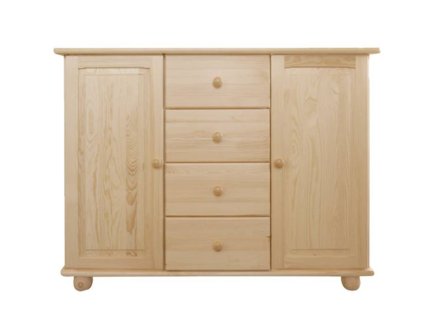 Komoda z masívu Klasik 16P Jindřiška hl. 46 cm