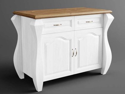 Rustikálna komoda AUSTIN Romance AWINION z masívu