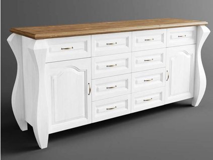 Rustikálna komoda AUSTIN Romance AVANT z masívu