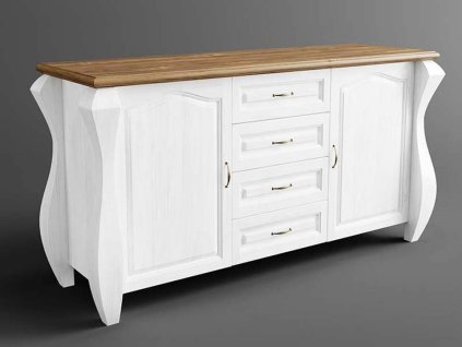 Rustikálna komoda AUSTIN Romance LUNGO z masívu