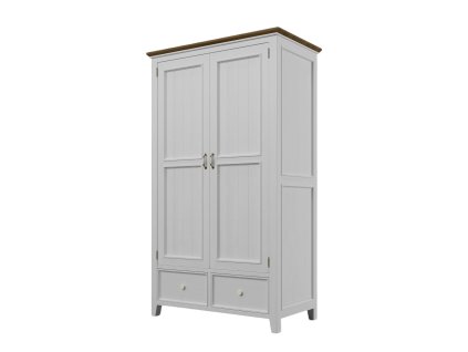 Provensálská skriňa PROVENCE W6P biela s policami