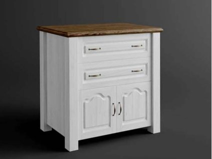 Rustikálna komoda LANCOME z masívu