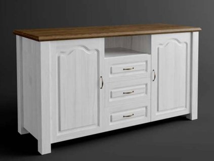 Rustikálna komoda AUSTIN Merida AURORA z masívu