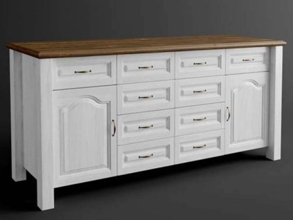 Rustikálna komoda AUSTIN Merida ELEONORA z masívu