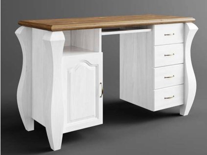 Rustikálny písací stôl AUSTIN Romance DUO z masívu