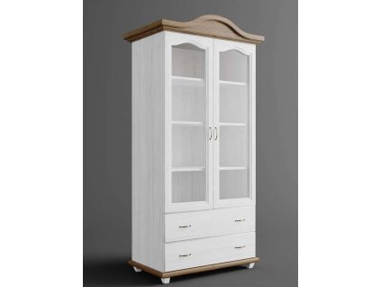 Rustikálna vitrína AUSTIN Romance VERDANA v zámockom štýle