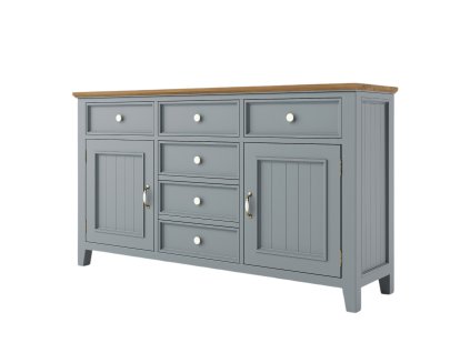 Komoda PROVENCE K2P z masívu sivomodrá