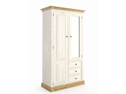 Skriňa z masívu TOSKANIA KALIPSO so zrkadlom