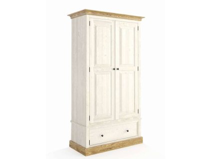 Skriňa z masívu TOSKANIA NIX so šatníkovou tyčou