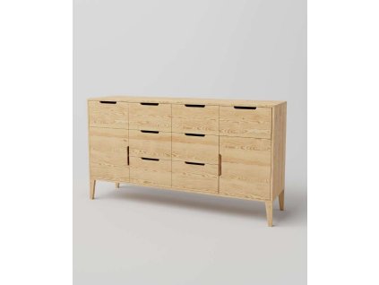 Komoda z masívu RETRO Malmo na nožičkách