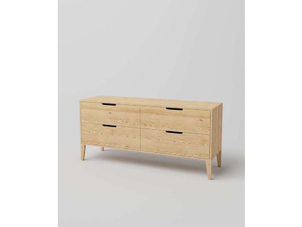 Komoda z masívu RETRO Bergen na nožičkách