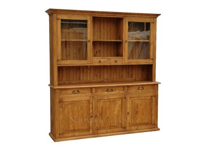 Kredenc z masivu MEXICANA KRI30 (Barevné provedení Lak - kaštan)