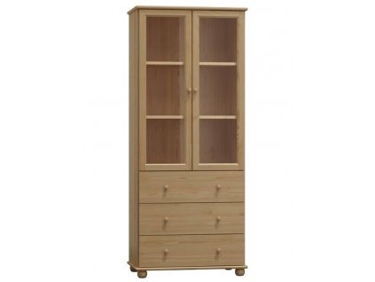 Presklená vitrína z masívu Šumava RW104 80 cm (Barevné provedení Oranžová)