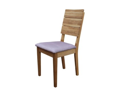 Dubová jedálenská stolička INSYGNATA lak čalúnená